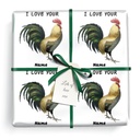 Personalised Funny Valentines Wrapping Paper - I Love Your - Add Name