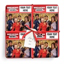 Personalised Party Wrapping Paper - Breaking News - Upload 1 Photo & Add Text