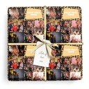 Personalised Party Wrapping Paper - Leopard Print Photo Collage - 8 Photos & Add Text