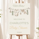 Baby Shower Welcome Board - Boho Design Neutral - Add Text