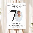 70th Birthday Welcome Board - Look Whose 70 - 1 Photo