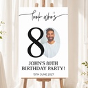 80th Birthday Welcome Board - Look Whose 80 - 1 Photo