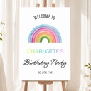 Birthday Welcome Board - Rainbow Design
