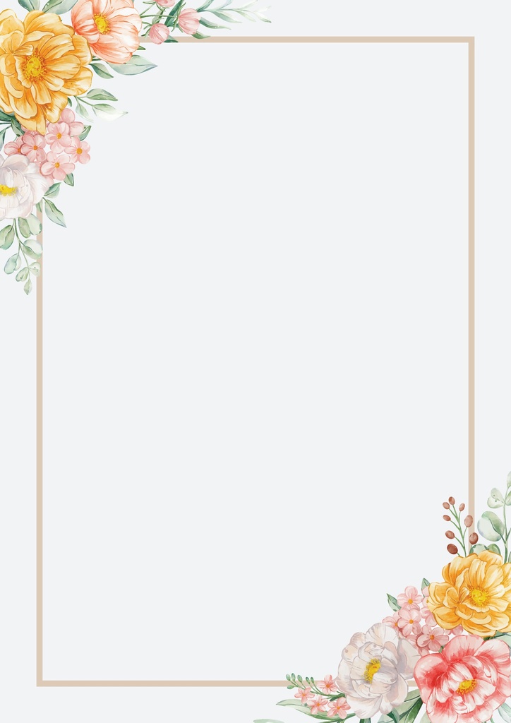 Wedding Welcome Board - Spring Floral Design