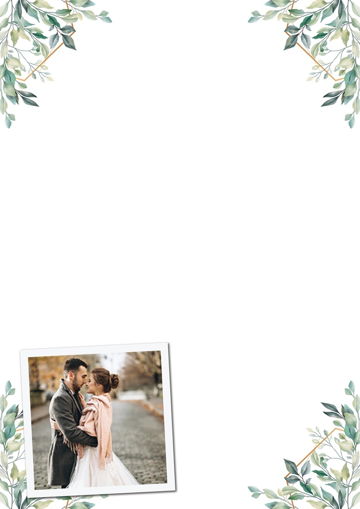 Wedding Welcome Board - Green Leaves Floral Design