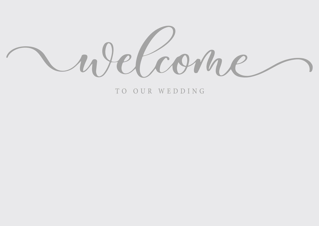 Wedding Welcome Board - Simple Landscape Design