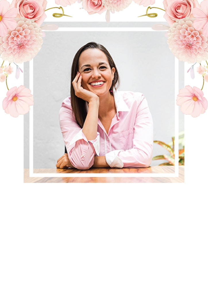 Birthday Welcome Board - Pink Floral - 1 Photo