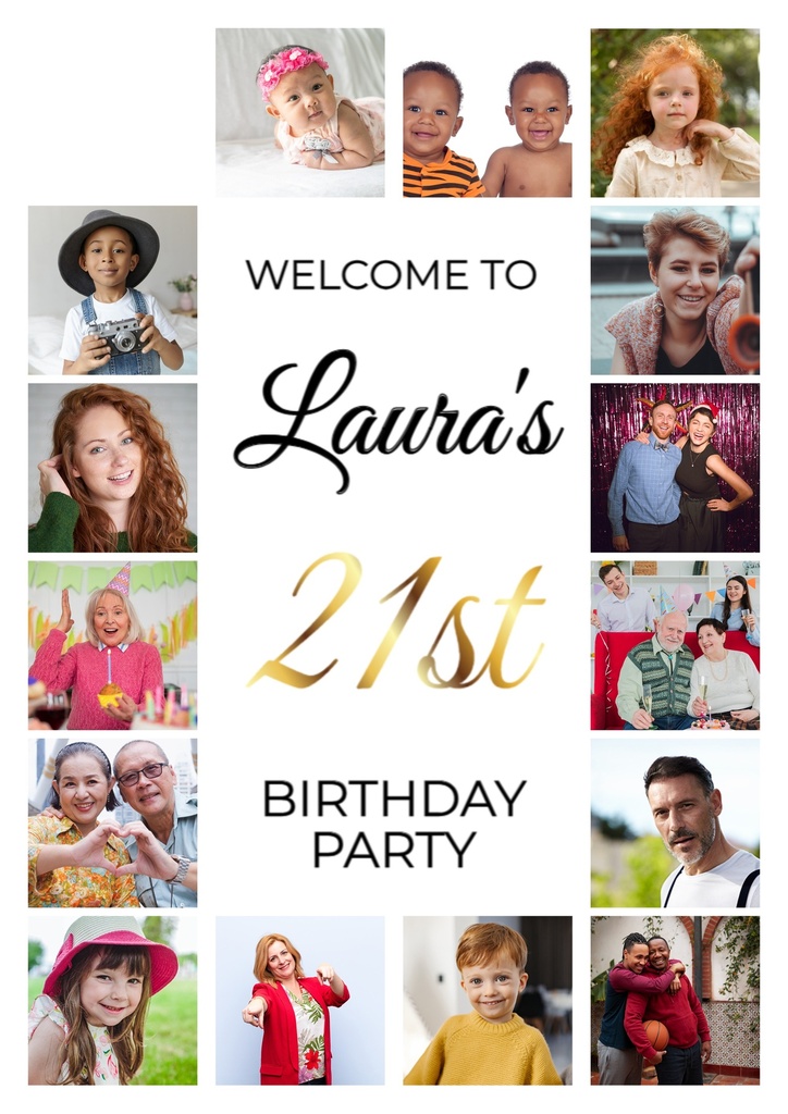 Birthday Welcome Board - 16 Photo
