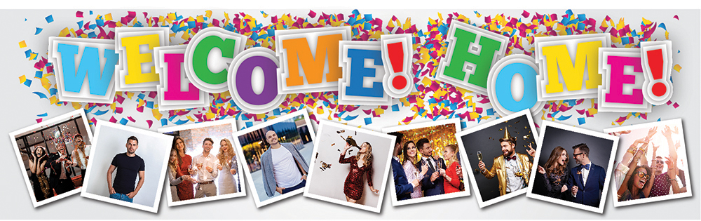 Personalised Welcome Home Banner - Party Celebration - 9 Photo Upload