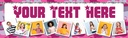 Happy Birthday Army Banner - Pink Camouflage - Custom Text & 9 Photo Upload