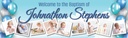 Personalised Baptism Banner - Clouds & Blue Balloons - Custom Name & 9 Photo Upload