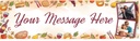 Personalised Birthday Banner - Food & Wine - Custom Text & 2 Photo Upload