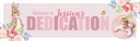 Personalised Dedication Banner - Pink Rabbit - Custom Name & 1 Photo Upload