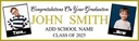 Personalised Graduation Banner - Class Of - Custom Text & 2 Photo Upload