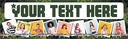Personalised Happy Birthday Banner - Army Theme - 9 Photo Upload
