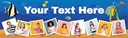 Personalised Happy Birthday Banner - Fish Ocean - 9 Photo Upload