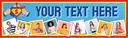 Personalised Happy Birthday Banner - Superman Design Superhero - Custom Name & 9 Photo Upload