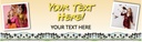 Personalised Hen Do Banner - Festival Theme - Custom Text & 2 Photo Upload