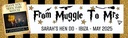 Personalised Hen Do Banner - Muggle To Mrs Witch - Custom Name, Place, Date & 1 Photo Upload