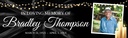 Personalised Memorial Banner - Funeral Candles - Custom Name & Date & 1 Photo Upload