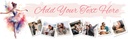 Personalised Party Banner - Ballet Dance - Custom Text & 7 Photo Upload