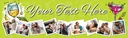 Personalised Party Banner - Cocktail Design- Custom Text & 9 Photo Upload
