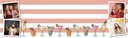 Personalised Party Banner - Cocktails - Custom Text & 4 Photo Upload