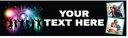 Personalised Party Banner - Dance Club - Custom Text & 2 Photo Upload