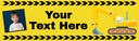 Personalised Party Banner - Kids Digger - Custom Text & 1 Photo Upload