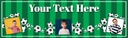 Personalised Party Banner - Kids Football Party - Custom Text & 3 Photo Upload