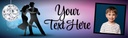 Personalised Party Banner - Strictly Ballroom Dance - Custom Text & 1 Photo Upload
