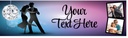 Personalised Party Banner - Strictly Ballroom Dance - Custom Text & 2 Photo Upload