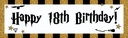 Happy 18th Birthday Banner - Wizard Witch Design