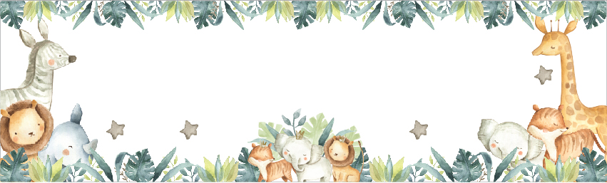 Happy 1st Birthday Banner - Safari Animal Friends