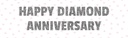 Happy Anniversary Banner - Diamond Wedding