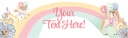 Happy Birthday Banner - Floral Rainbow Unicorn Party