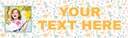 Personalised Happy Birthday Banner - Kids Dinosaur Party Background - 1 Photo Upload