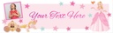 Personalised Happy Birthday Banner - Fairytale Princess - 1 Photo Upload