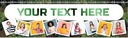 Personalised Happy Birthday Banner - Army Theme - Custom Text & 9 Photo Upload