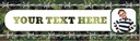 Personalised Party Banner - Army Theme - Custom Text & 1 Photo Upload