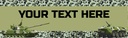 Personalised Party Banner - Green Army Tanks - Custom Text