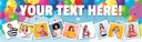 Personalised Happy Birthday Banner - Bright Balloons - 9 Photo Upload