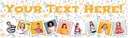 Personalised Happy Birthday Banner - Cute Dinosaur Party - 9 Photo Upload