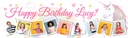 Personalised Happy Birthday Banner - Unicorn Party - 9 Photo Upload