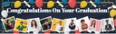Personalised Graduation Banner - Balloons - Custom Text & 9 Photo Upload