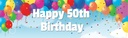 Happy 60th Birthday Banner - Party Balloons