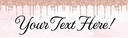 Personalised Happy Birthday Banner - Pink Glitter - Custom Age