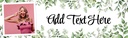 Personalised Green Floral Party Banner - 1 Photo Upload