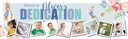 Personalised Dedication Banner - Blue Rabbit - Custom Name & 9 Photo Upload