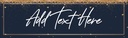 Personalised Party Banner - Blue & Gold - Custom Text